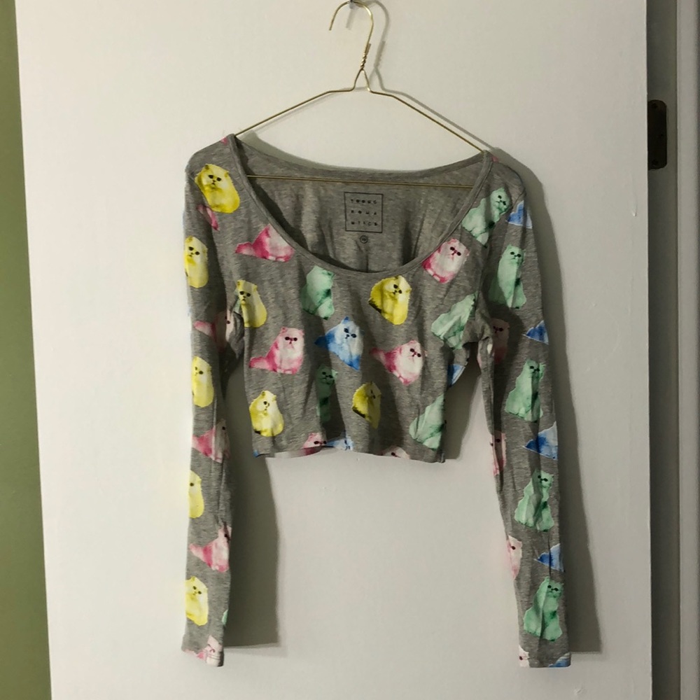 Cat crop top